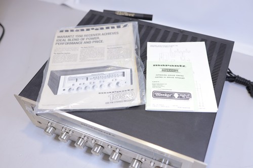 Vintage Marantz 1550 AM/FM Stereophonic Receiver. Serviced! Originally Box ๐๏ธ! - Foto 4 di 7