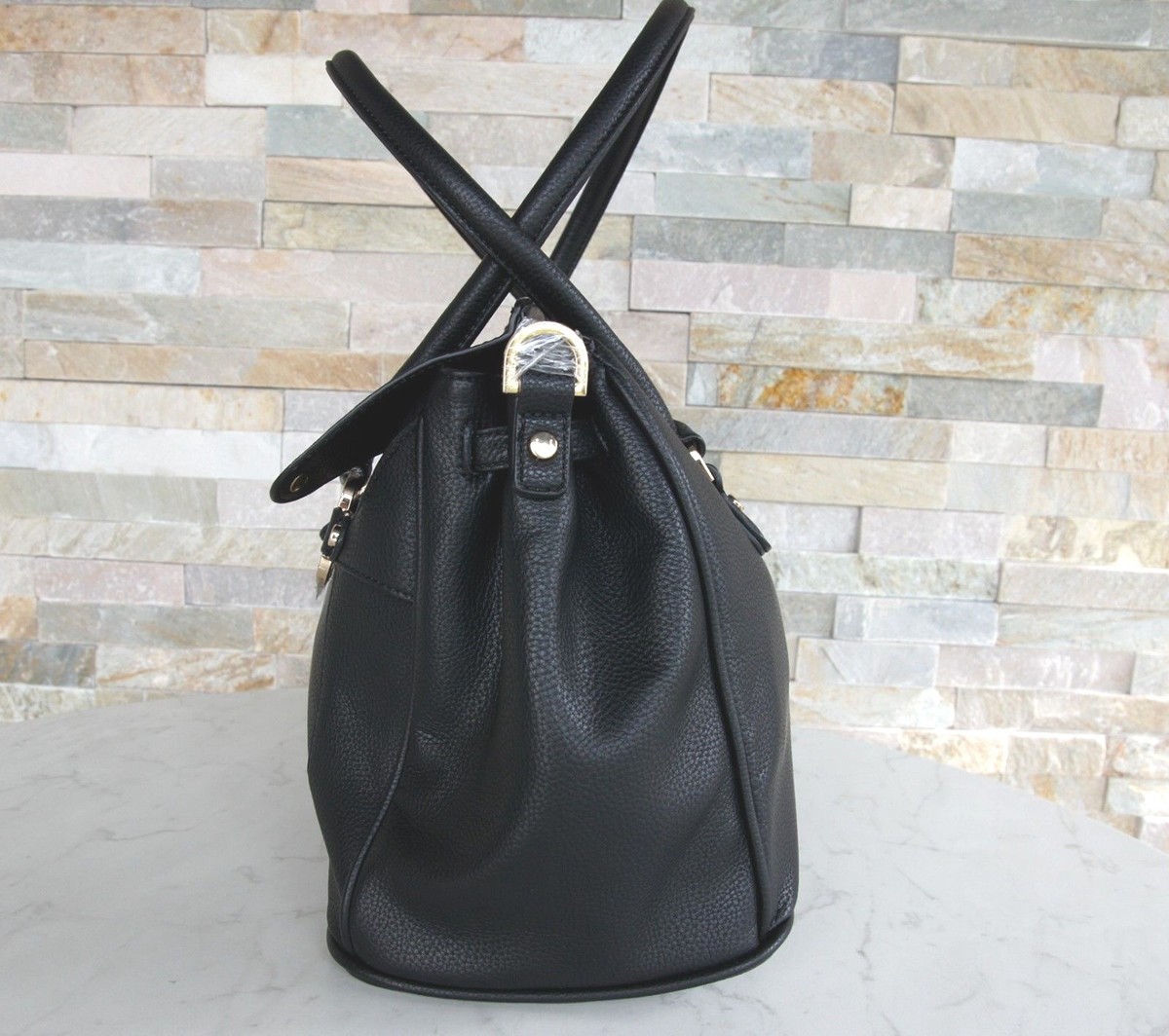 Liu-Jo Bag Giglio Shopper Handbag Shoulder Bag Black New Former