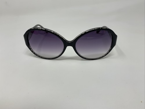 Lulu Guinness L520 Womens NEW Designer Sunglasses 55mm Black Rose Round A54 - 第 3/12 張圖片