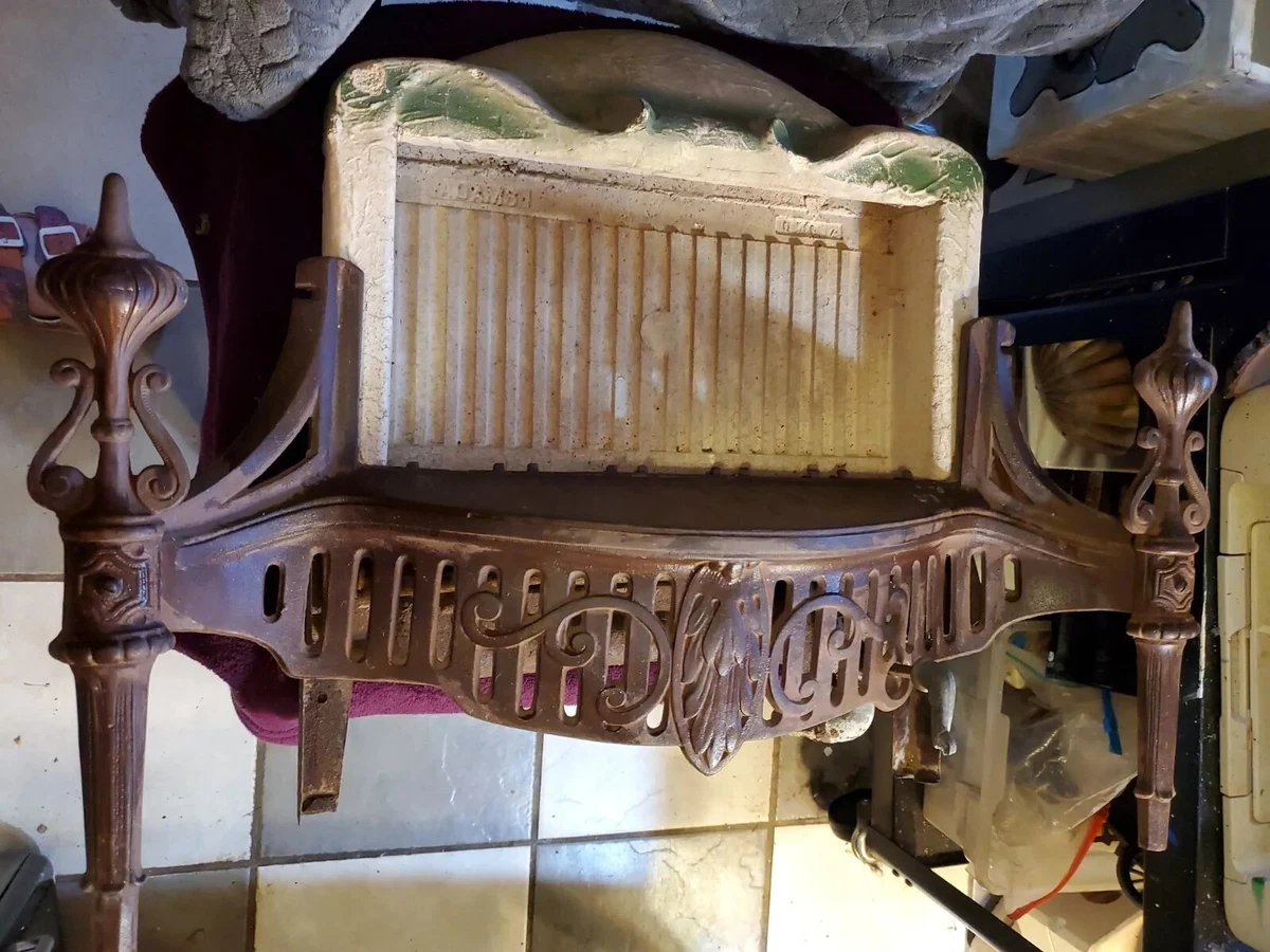 Antique Adams Ornate Cast Iron Gas Stove | eBay