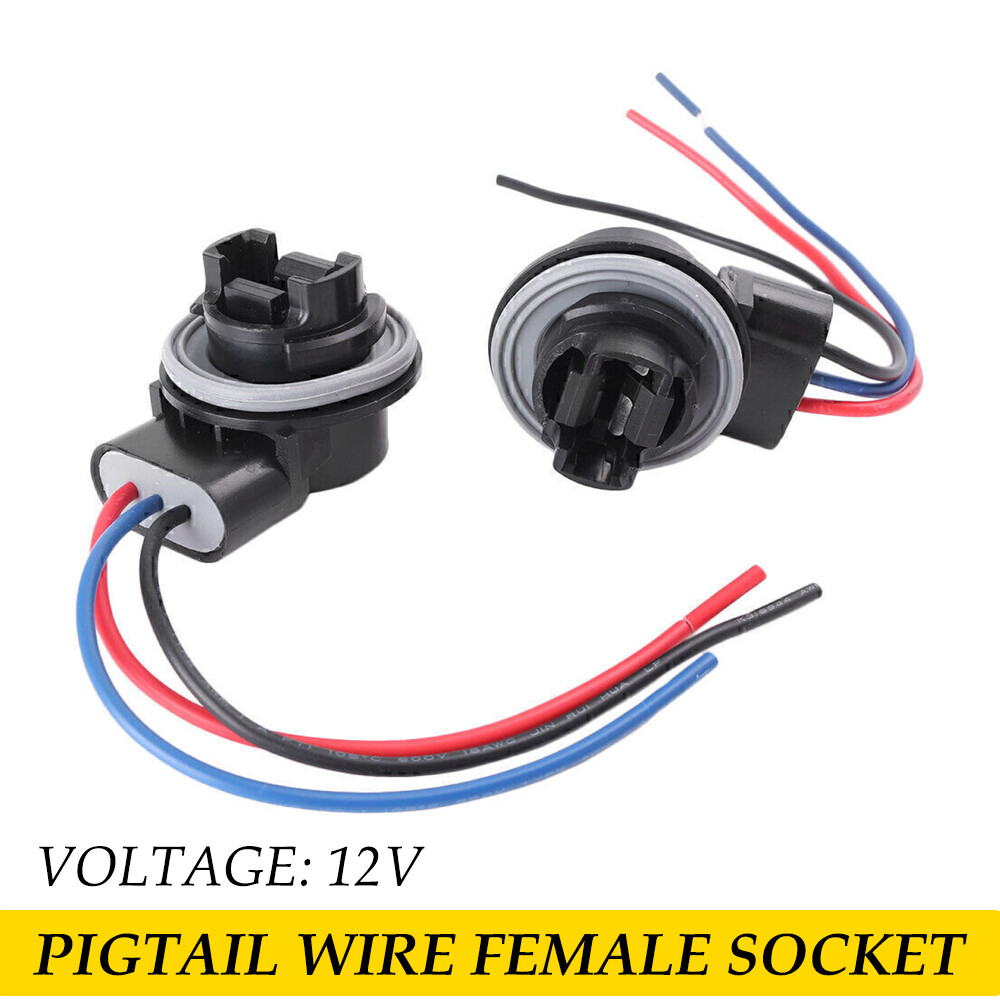 7440 Bulb Pigtail Wire Female Front Socket Turn Signal Light Harness Connector E - Foto 3