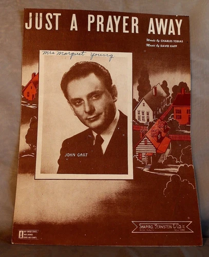 WWII 1944 JUST A PRAYER AWAY Sheet Music JOHN GART