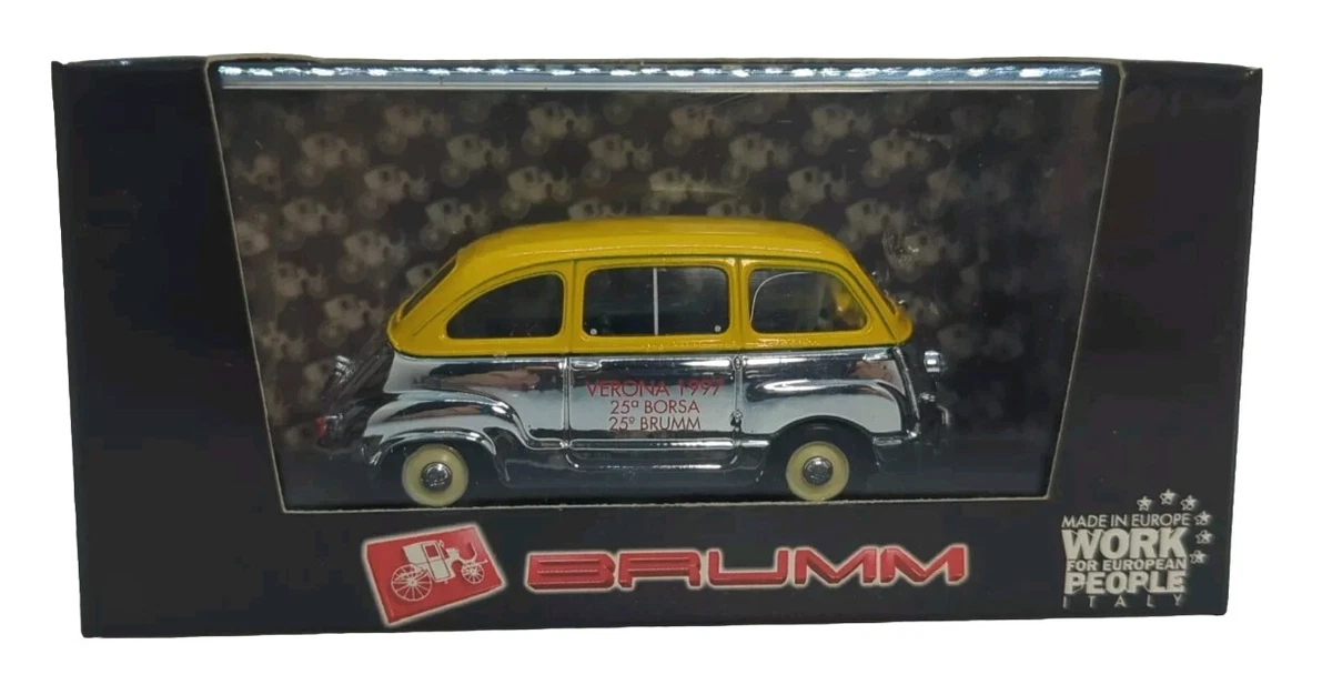 LE3024 BRUMM AS39 voiture 1/43 1:43 Chaine de montage Fiat 600 + 600