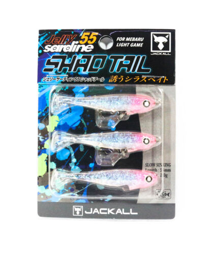 Jackall Jelly Sardine 55mm Shad Tail Hundimiento Señuelo Prism Jelly (3534) - Picture 1 of 4