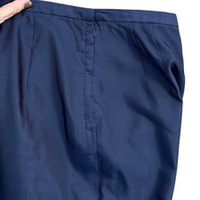 Pantalon Crop Oscar De La Renta En Laine Bleu Royal - Taille XS/S/2/4 - Neuf Avec étiquettes