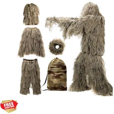 Ultimate 5 in 1 Ghillie Suit - Adjustable Camouflage Hunting Gear for All Sizes