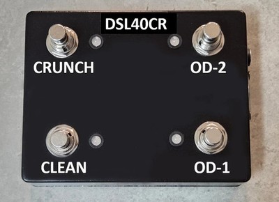 Custom 4-Way MIDI Footswitch For Marshall DSL40CR DSL100HR - PEDL-91016-Style