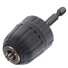 Keyless Drill Chuck Adapter 3/8"-24 UNF 1/4" Hex Shank Quick Change Converter