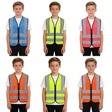 Kids Boys Girls Top Activities Vest Cosplay Waistcoat Zipper Costume Halloween