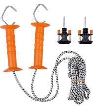 Doppeltes wei&szlig;es Bungee-Seil-Tor 6,5 bis 11 m Gallagher