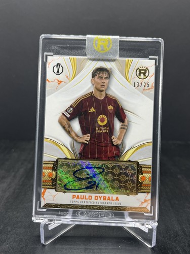 2024-25 Topps Reverence UEFA Paulo Dybala Autograph Auto Orange 13/25 #RA-PY