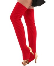 Women Teen Over Knee Thigh High 29.5 Leg Warmers Stirrup Yoga Ballet Dance