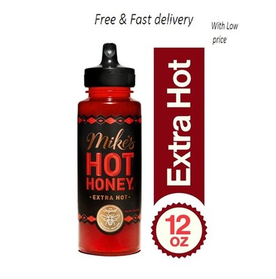 Mike's Hot Honey Extra Hot Honey with a Kick! Gluten-Free & Paleo, 12 oz