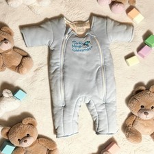 Baby Merlin's Magic Sleepsuit Blue Cotton Suit 3-6 Months Unisex