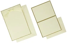 Gartner Studios Gold Foil Deckled Edge Print at Home Wedding Invitation Kit,