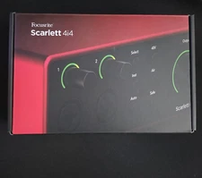 Focusrite Scarlett 4i4 USB-C Audio/MIDI Interface (4th Generation)