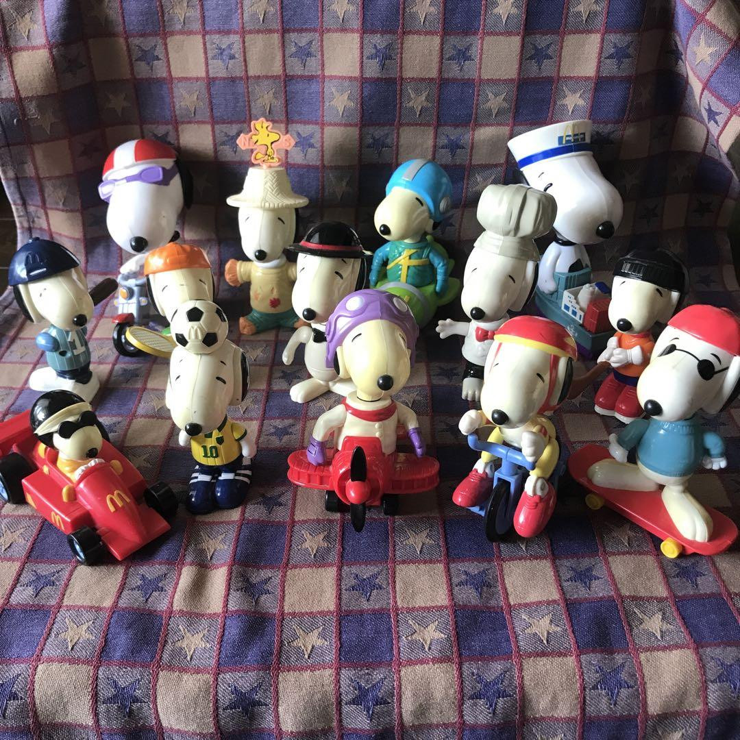 Snoopy Figure lot mcdonalds happy set bulk sale soccer Anime Goods From Japan