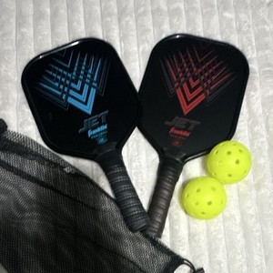 Franklin Jet Pickleball Paddle Set with 2 Balls and Carry Bag