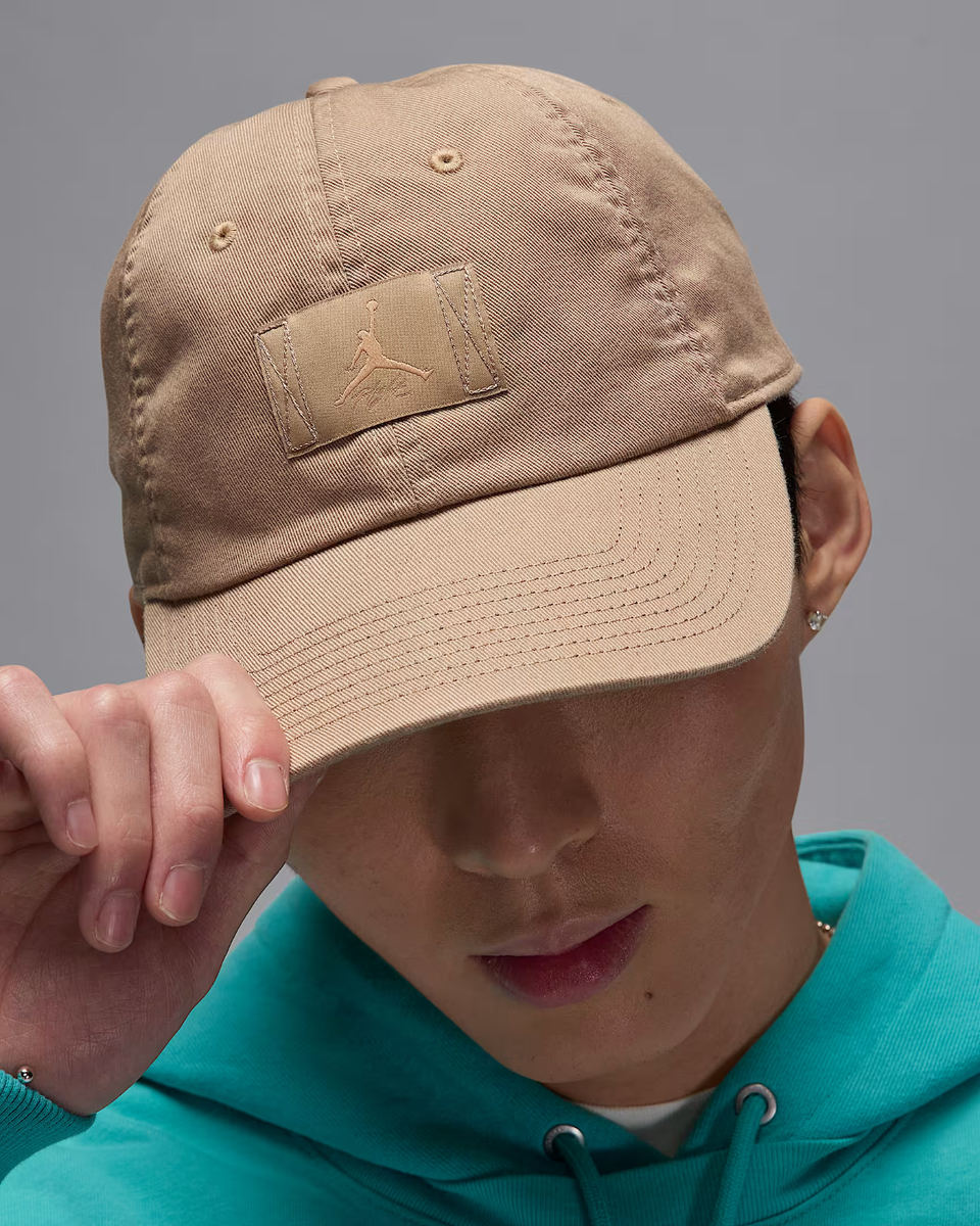 Jordan Club Cap Adjustable Nike M/L Hat Woven Hemp Jumpman Patch