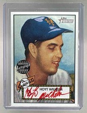 Hoyt Wilhelm 2001 Topps Heritage #THA-HW Red Ink Auto 5/52