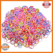 2000pcs one-time-use Color Elastic Hair Bands, Hair Ties,Multi Color Hair Holder