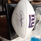 Lawrence Taylor New York Giants NFL Autographed Football Beckett Authenticated