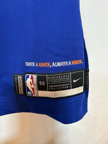 Nike NY Knicks #32 Towns Blue Icon Team Issued Authentic Basketball Jersey 50 XL - Picture 4 of 8