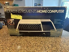 Texas Instruments TI-99/4A Vintage Home Computer w/ Box, Manuals BASIC Book