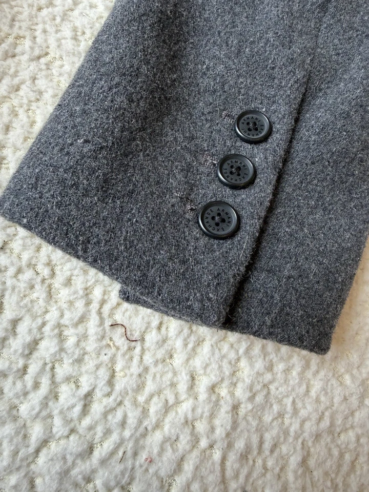 Armani Exchange Men's Grey Wool overcoat Sz Medium (44 In) Excellent - Image 2 of 4