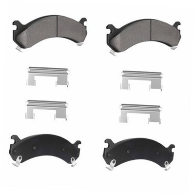  Front Semi-metallic Disc Brake Pads Set for Chevy Silverado 1500 HD/2500/3500 