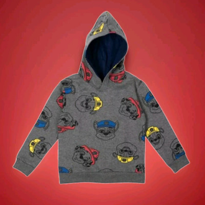 Paw Patrol Sweatshirt Kapuzenpullover Grau Baumwolle Jungen Gr. 86 bis 104
