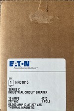 Eaton Cutler Hammer HFD1015 Circuit Breaker 15A 1P 277V