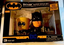 DC Comics Batman Toothbrush Holder, Tumbler  Toothbrush Set Comic Book Heroes
