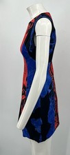 Versace ALTERED Medusa Printed Asymmetric Sleeveless Dress sz 42