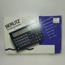 Vintage BERLITZ Elektroniczny tłumacz kieszonkowy z oryginalnym pudełkiem.