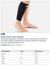 Bell-Horn Medium ProStyle Calf Sleeve Black