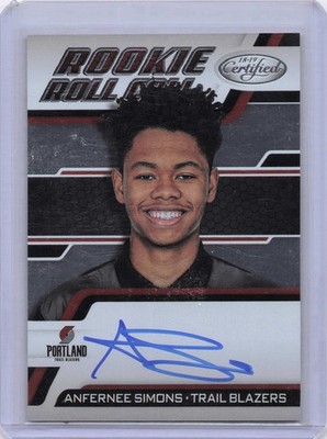 2018-19 Panini Certified #RRC-AS Anfernee Simons Rookie Roll Call