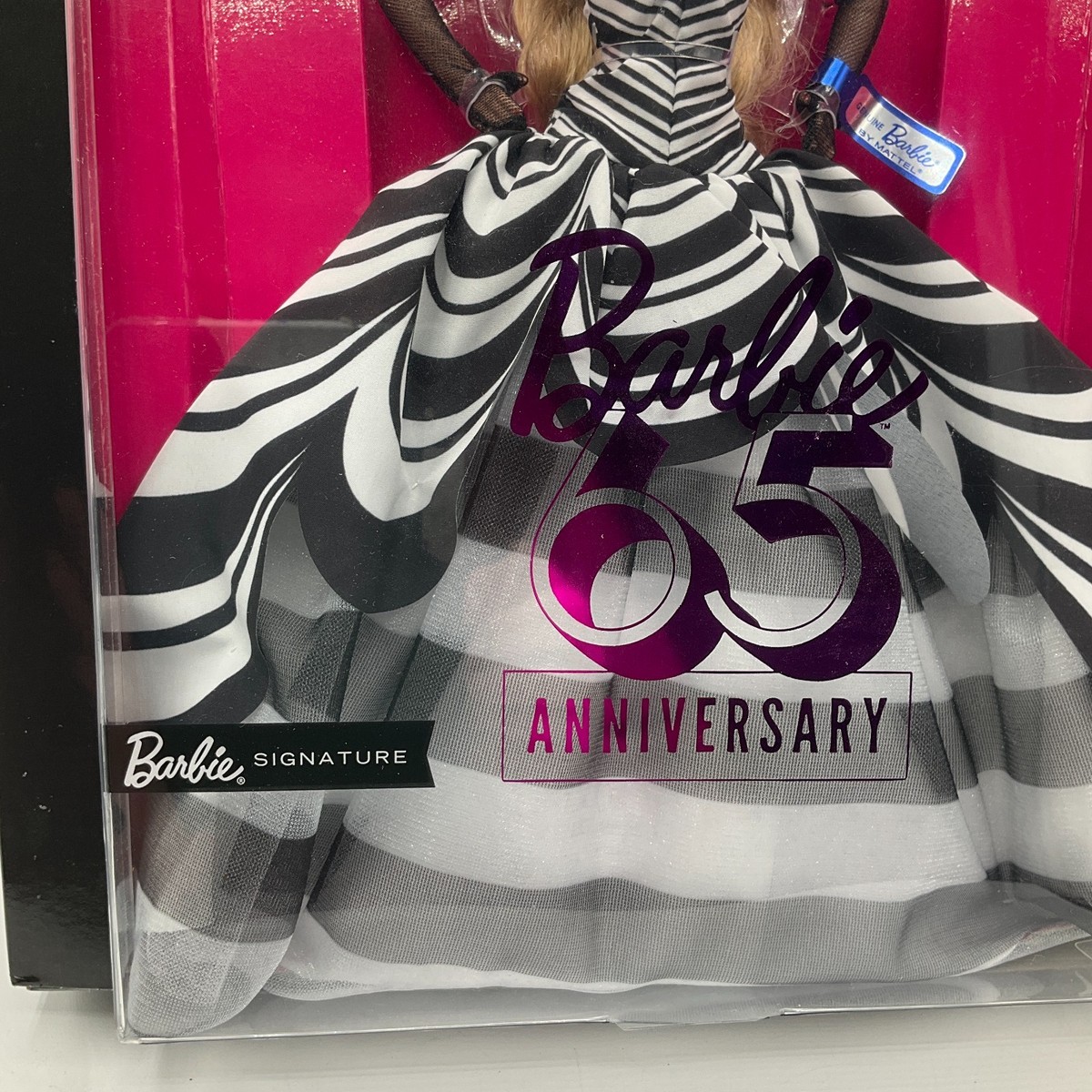 MATTEL BLACK LABEL BARBIE 65TH ANNIVERSARY DOLL BLONDE #HRM58 for
