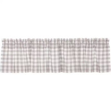 Annie Buffalo Check 72 In. W X 16 In. L Cotton Straight Edge Rod Pocket Farmhous