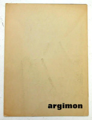 Daniel Argimon. Catalogue. Postage Autograph Signé. Galerie Arlette Chabaud.