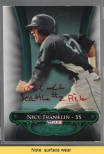 2010 TRISTAR Pursuit Green Auto Red Ink 15/25 Nick Franklin #11 Auto READ f6p