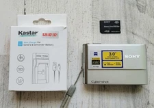 Sony Digital Camera Cyber Shot DSC-T70 8.1MP Tested W Charger Battery & Memory