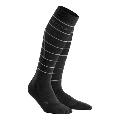 CEP Herren reflective socks men Kompressions-Socken Schwarz IV NEU