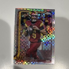 JAYDEN DANIELS 2024 TOPPS CHROME ROOKIE RUSH RARE ERROR Darnell Mooney Falcons