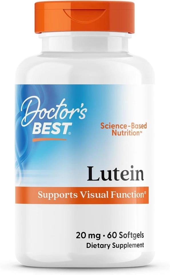 Doctor'S Best Luteína sin Gluten, Apoyo a la Visión, 60 Cápsulas Blandas (Paquete de 2) Foto 2 de 4