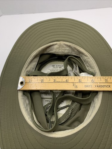 The Airflo Tilley LTM6 Waterproof Vented SZ 7 1/8 Olive Green Bucket Hat P118 - Picture 17 of 18