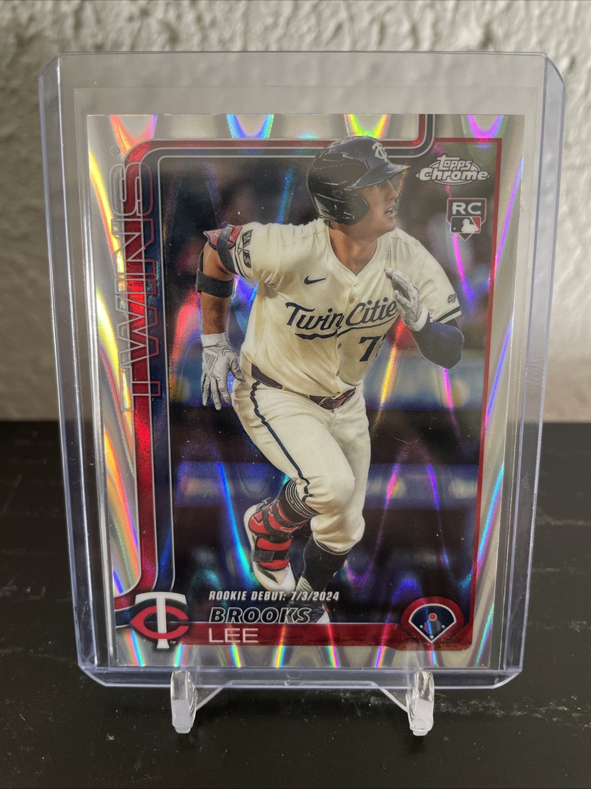 2025 Topps Chrome Update Brooks Lee Rookie Debut Raywave #USC6