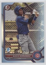 2022 Bowman Draft 1st Edition Sky Blue Foil Alexis Hernandez #BD-173 02u3