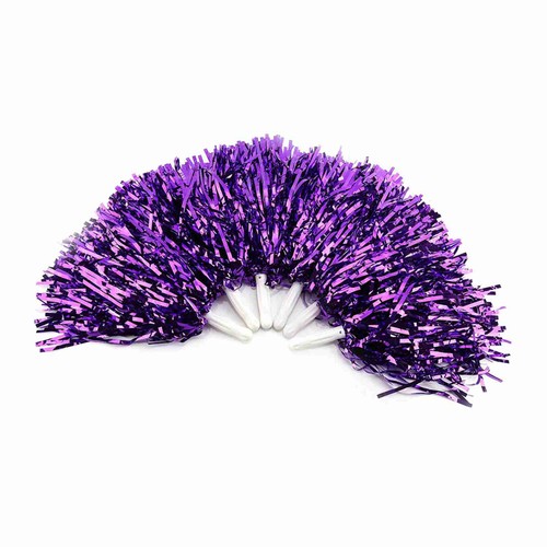 Lightweight Cheerleader Pom Poms Sports Party Dance Accessories (purple) - Picture 15 of 22