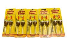 5X 2 PACK Northland LiteBite Slip Bobber Brass Sunrise, Genuine Balsa Wood